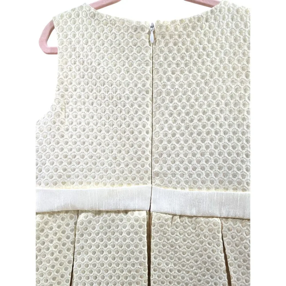Gymboree Girl's Metallic Gold Polka Dot Party Dress